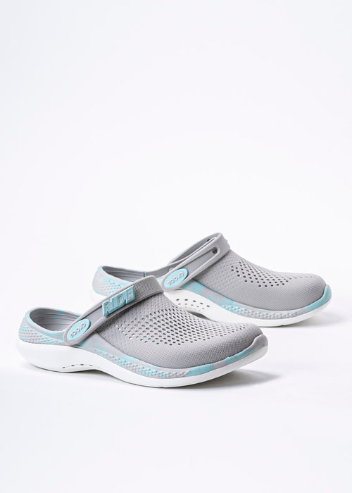 360-CLOGS- GREY BLUE MARBLED
