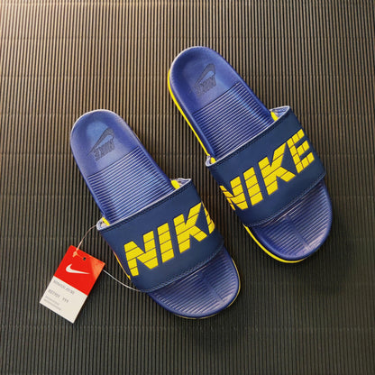 NIK-PRINTED-COMFORT-SLIDES-NAVY/YELLOW