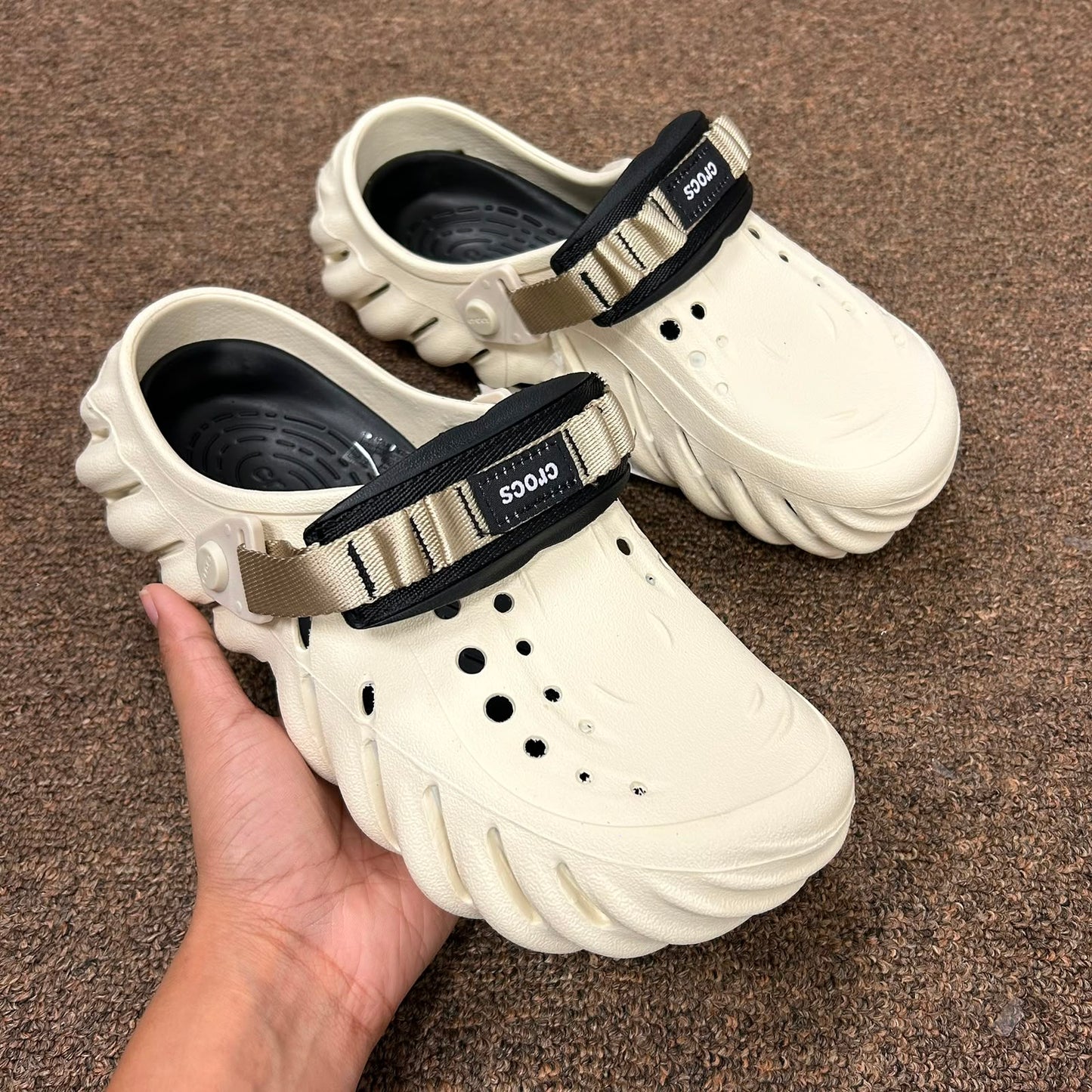 ECO-CLOGS-BONE/BLACK